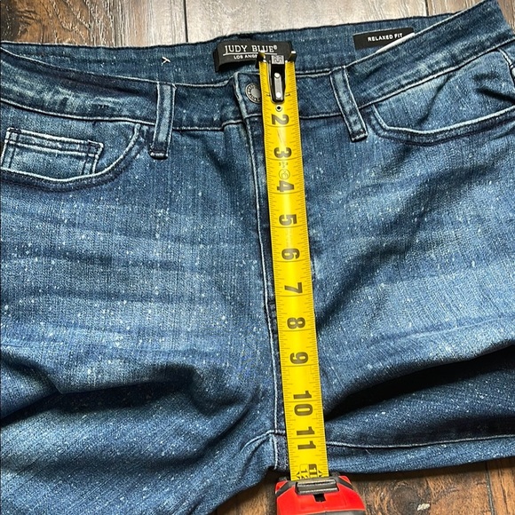 Judy Blue Relaxed Fit SZ 15/32 Paint Splatter Jeans - Picture 8 of 9